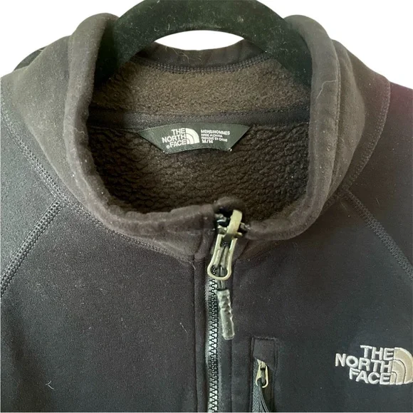 The North Face Men's Medium Black Sweatshirt Fleece Full Zip Jacket Warm - Picture 4 of 4